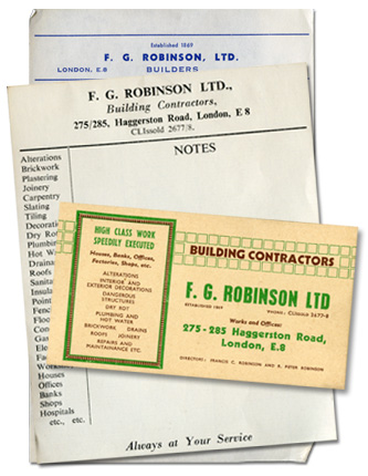 FG Robinson cards